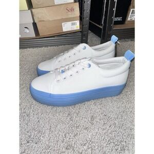 JABASIC Womens Platform Sneakers Comfortable Lace Up Casual Shoes Walking Size 6